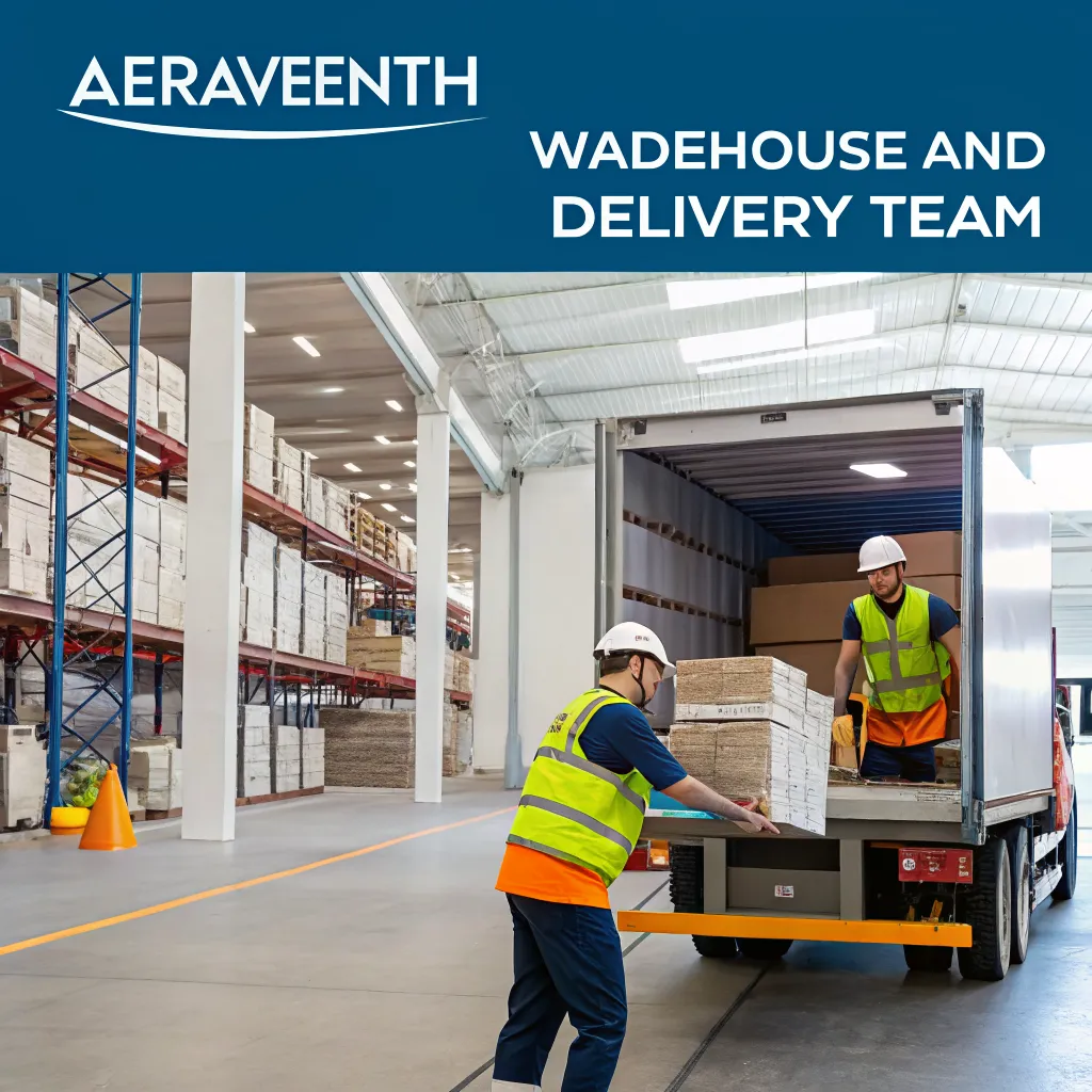 SPINOVAARENA warehouse and delivery team